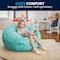 Flash Furniture Bean Bag Chair, 42 in W 42" L 19" H DG-BEAN-LARGE-SOLID-MTGN-GG - alternate 10